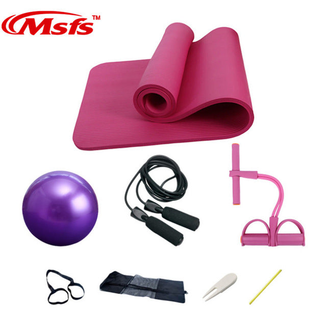 GET FIT SET - Yoga Mat, Pilates Ball, Jump Rope, etc!