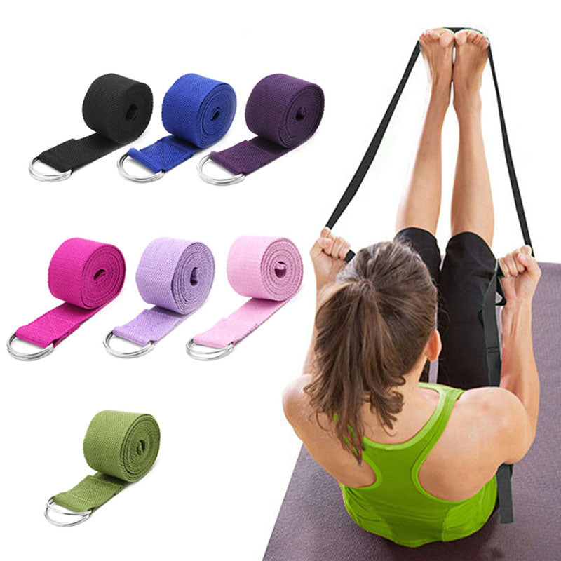 Adjustable Sport Stretch D-Ring Yoga Strap