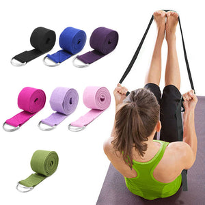 Adjustable Sport Stretch D-Ring Yoga Strap