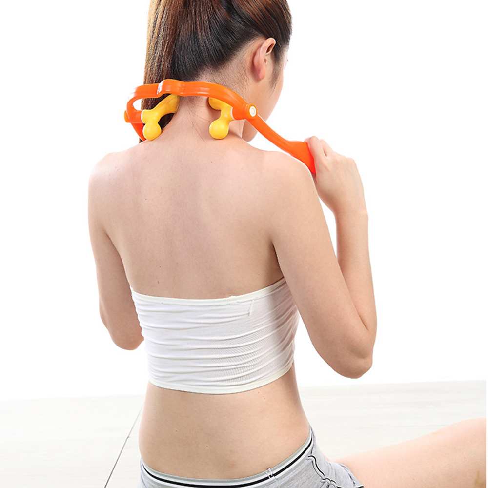 Hand Held Trigger Point Self Massage Tool Neck Shoulder Massager Pain Relief