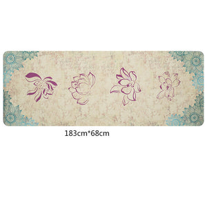Travel Yoga Mat!  1.5mm Ultra-thin, Eco-Friendly, Natural Rubber.  Beautiful Designs!