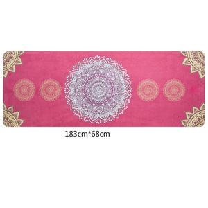 Travel Yoga Mat!  1.5mm Ultra-thin, Eco-Friendly, Natural Rubber.  Beautiful Designs!