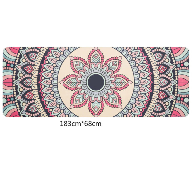 Travel Yoga Mat!  1.5mm Ultra-thin, Eco-Friendly, Natural Rubber.  Beautiful Designs!