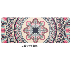 Travel Yoga Mat!  1.5mm Ultra-thin, Eco-Friendly, Natural Rubber.  Beautiful Designs!