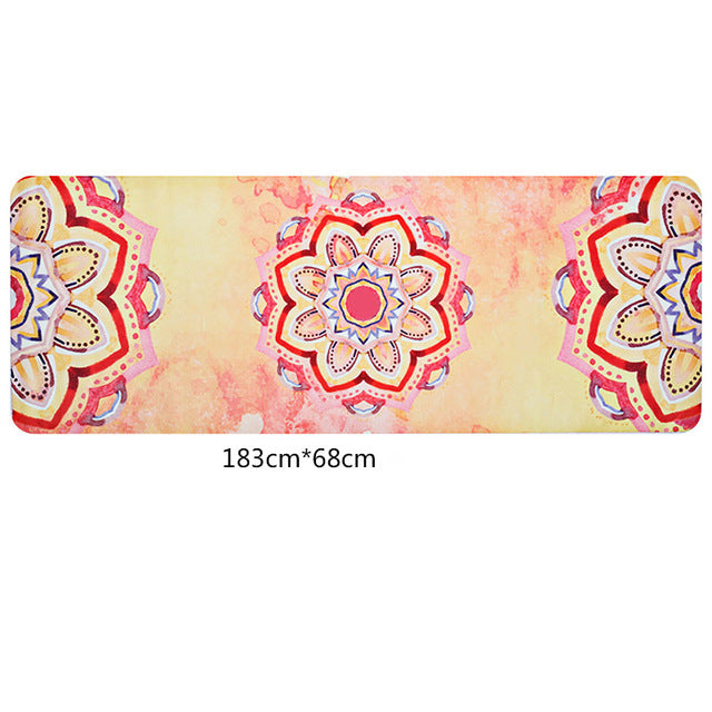 Travel Yoga Mat!  1.5mm Ultra-thin, Eco-Friendly, Natural Rubber.  Beautiful Designs!