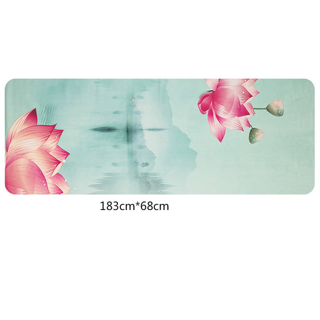 Travel Yoga Mat!  1.5mm Ultra-thin, Eco-Friendly, Natural Rubber.  Beautiful Designs!