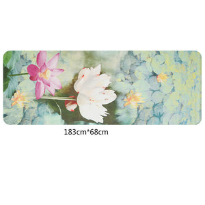 Travel Yoga Mat!  1.5mm Ultra-thin, Eco-Friendly, Natural Rubber.  Beautiful Designs!