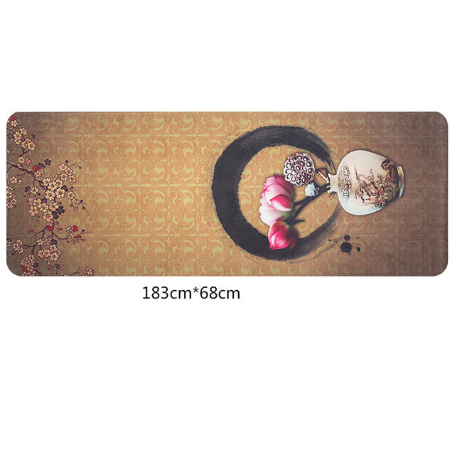 Travel Yoga Mat!  1.5mm Ultra-thin, Eco-Friendly, Natural Rubber.  Beautiful Designs!