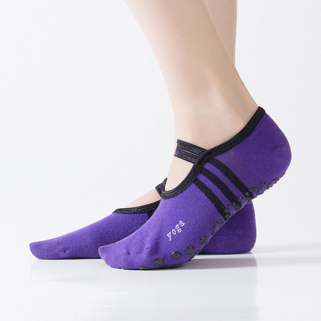 Anti Slip Cotton Sports Yoga Socks