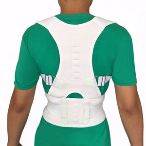 Medical Grade Adjustable Magnetic Back Brace - Relieves Pain, Improves Posture
