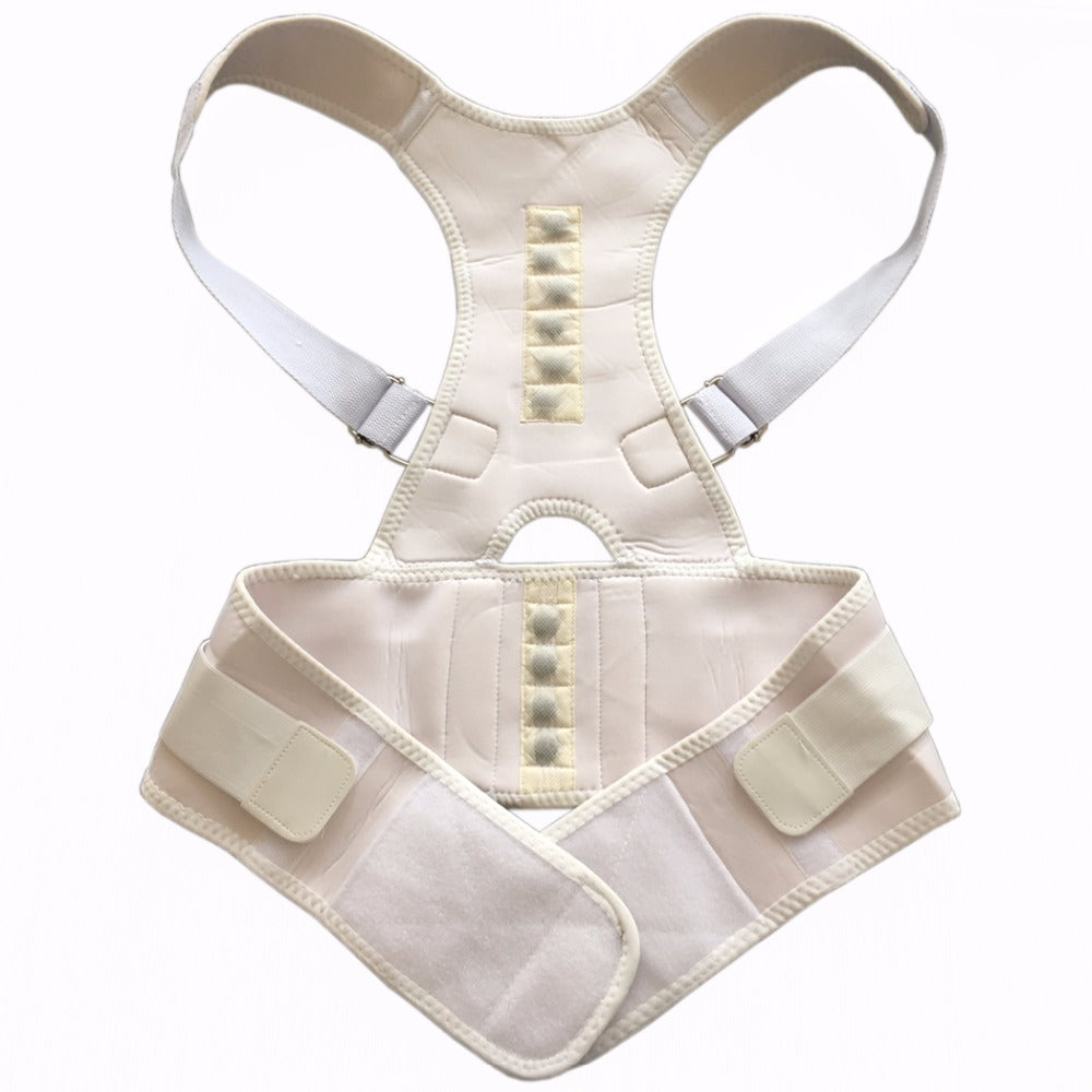 Medical Grade Adjustable Magnetic Back Brace - Relieves Pain, Improves Posture