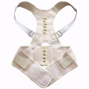 Medical Grade Adjustable Magnetic Back Brace - Relieves Pain, Improves Posture