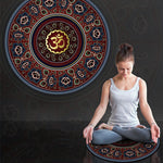 Little Round Yoga Mat Suede Natural Rubber Yoga Cushion Meditation Pad - 60*60cm*3mm