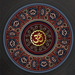 Little Round Yoga Mat Suede Natural Rubber Yoga Cushion Meditation Pad - 60*60cm*3mm