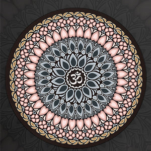 Little Round Yoga Mat Suede Natural Rubber Yoga Cushion Meditation Pad - 60*60cm*3mm