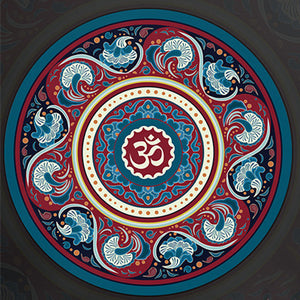 Little Round Yoga Mat Suede Natural Rubber Yoga Cushion Meditation Pad - 60*60cm*3mm