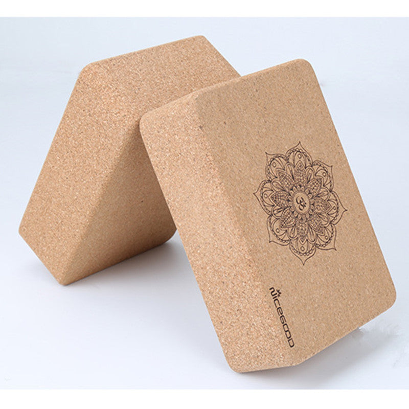 2 Pcs - Natural Cork Yoga Block - Eco-Friendly