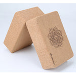 2 Pcs - Natural Cork Yoga Block - Eco-Friendly