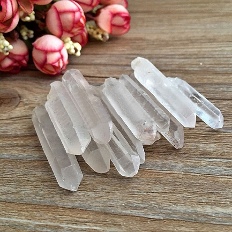 100g Feng Shui Clear Wands Healing Specimen Natural Stones And Minerals Quartz Crystals Home Decor Gift Drop Shipping