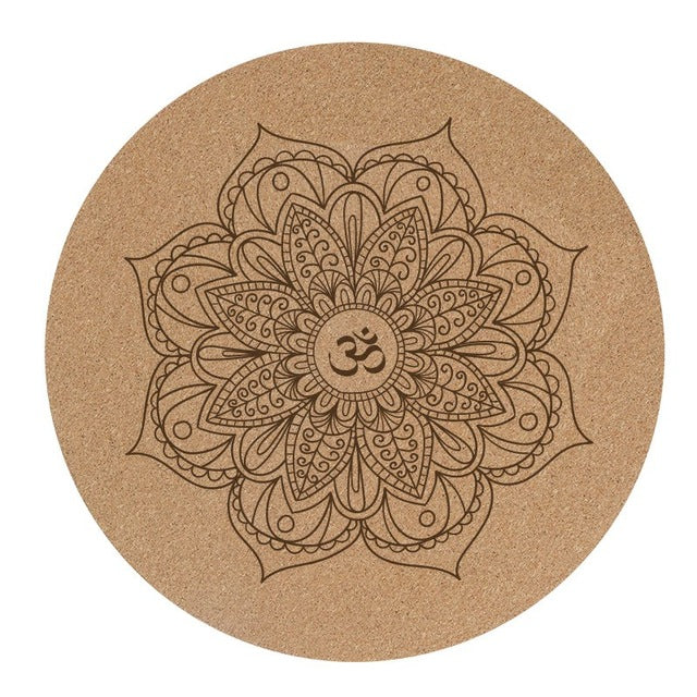Little Round Cork Yoga Mat - Meditation Pad - 3MM