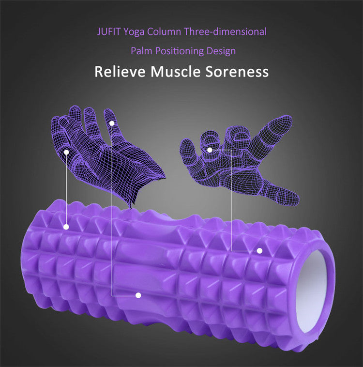 JUFIT 33x13cm EVA foam Crescent-shaped Yoga Roller Massage Roller