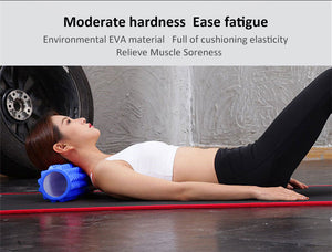JUFIT 33x13cm EVA foam Crescent-shaped Yoga Roller Massage Roller