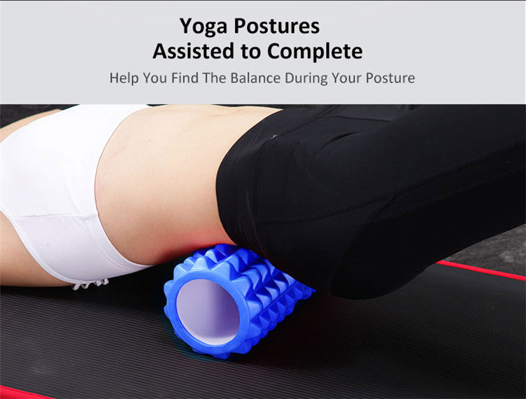 JUFIT 33x13cm EVA foam Crescent-shaped Yoga Roller Massage Roller