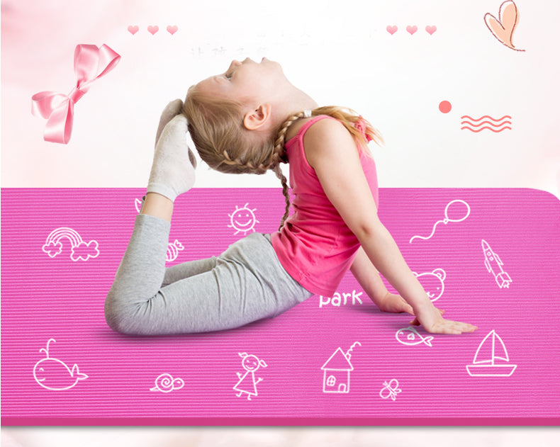 Kids Favorite Yoga Mat- 10mm Non-slip surface!