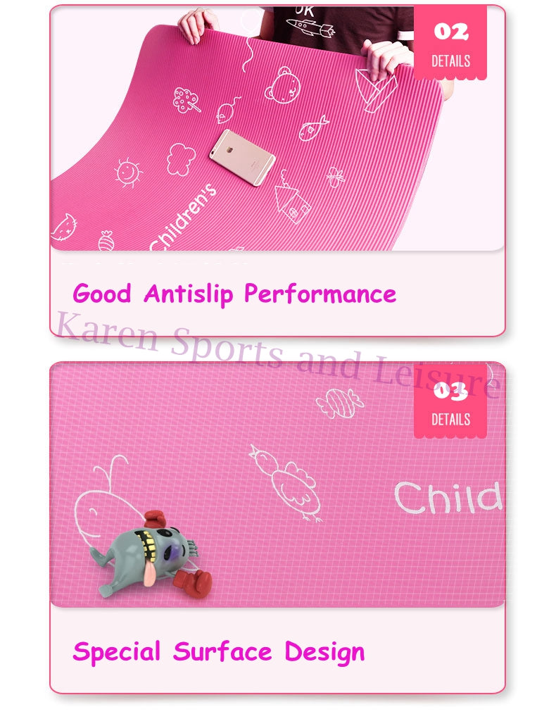 Kids Favorite Yoga Mat- 10mm Non-slip surface!