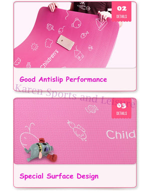 Kids Favorite Yoga Mat- 10mm Non-slip surface!