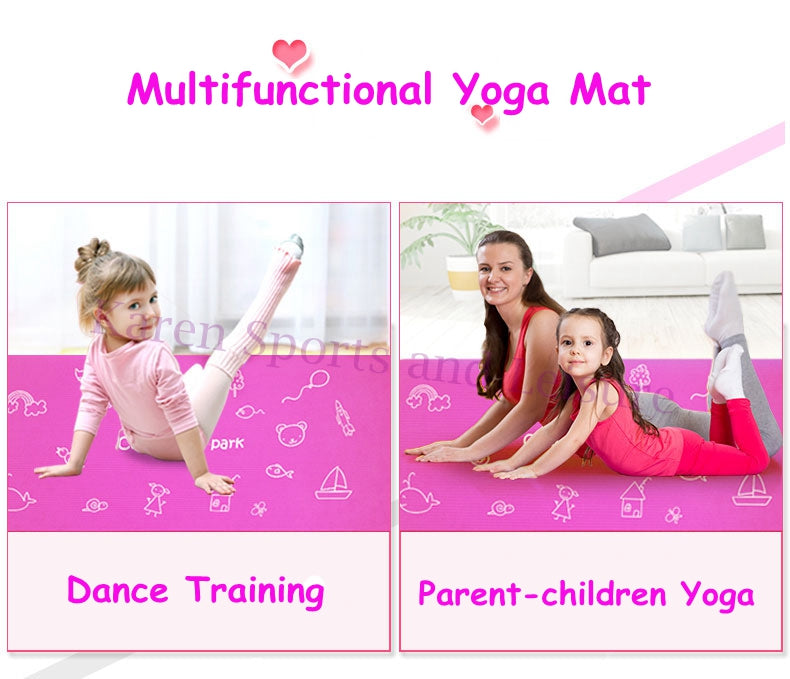 Kids Favorite Yoga Mat- 10mm Non-slip surface!