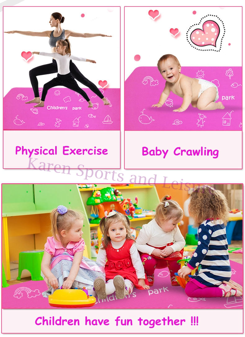 Kids Favorite Yoga Mat- 10mm Non-slip surface!