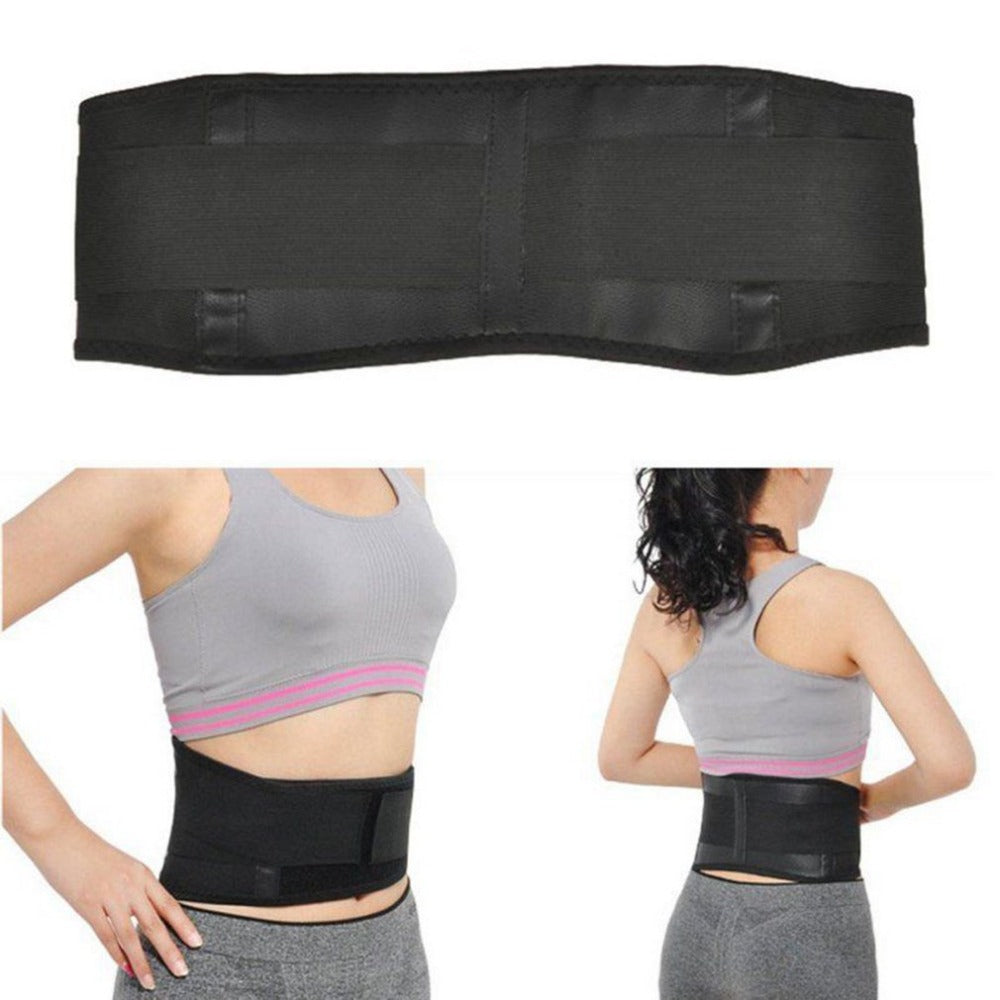 Self-heating Magnetic Therapy Waist Belt Tourmaline Back Waist Support Brace Pain Relieve