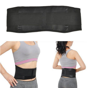Self-heating Magnetic Therapy Waist Belt Tourmaline Back Waist Support Brace Pain Relieve