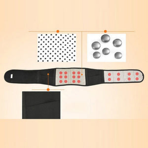 Self-heating Magnetic Therapy Waist Belt Tourmaline Back Waist Support Brace Pain Relieve