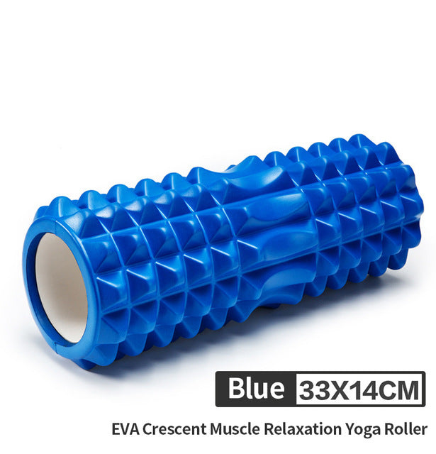 JUFIT 33x13cm EVA foam Crescent-shaped Yoga Roller Massage Roller