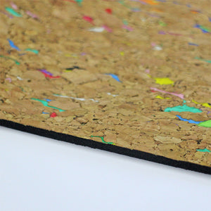 Colorful Cork Natural Rubber Yoga Mat - 5MM 183*61CM