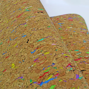 Colorful Cork Natural Rubber Yoga Mat - 5MM 183*61CM