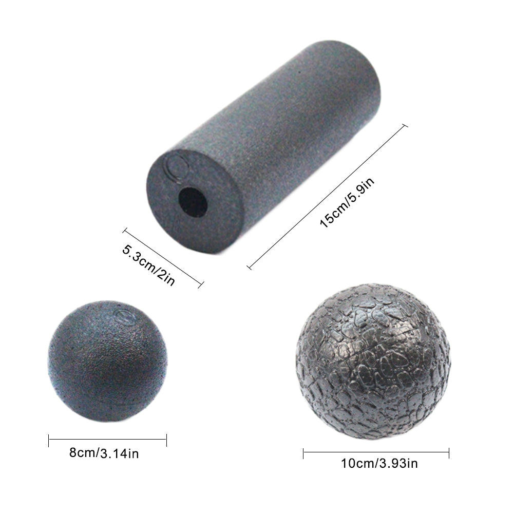 3 in1 Set EPP Foam Roller & Balls