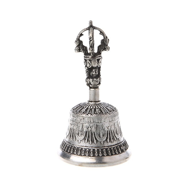Handcrafted Tibetan Meditation Singing Bell with Dorje Vajra Practice Tool