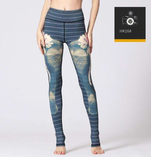 Printed Yogini Yoga Pants Women High Waist Yoga Leggings