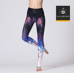 Printed Yogini Yoga Pants Women High Waist Yoga Leggings