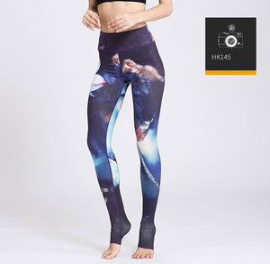 Printed Yogini Yoga Pants Women High Waist Yoga Leggings