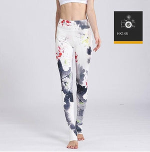 Printed Yogini Yoga Pants Women High Waist Yoga Leggings