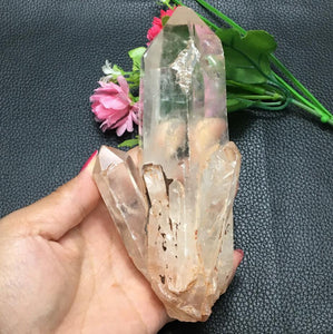 Natural clear Quartz Crystal cluster crystal