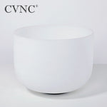 10" Note E Solar plexus  Chakra Frosted Quartz Crystal Singing Bowl