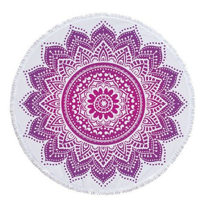 Mandala Fringe Beach Towel Yoga Mat