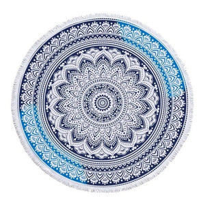 Mandala Fringe Beach Towel Yoga Mat