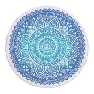 Mandala Fringe Beach Towel Yoga Mat